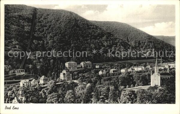 Bad Ems Ortsansicht mit Kirche