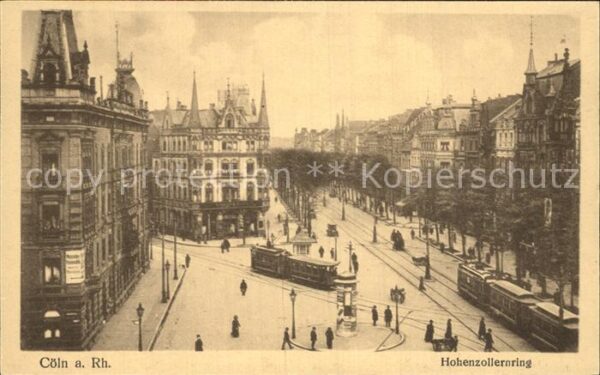 Coeln Rhein Hohenzollernring Strassenbahn