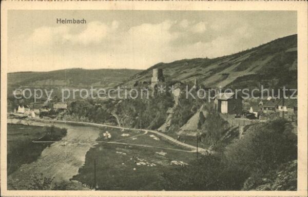Heimbach Eifel Panorama Rur Burg