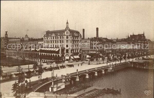 Hamburg Jungfernstieg Alster Arkaden