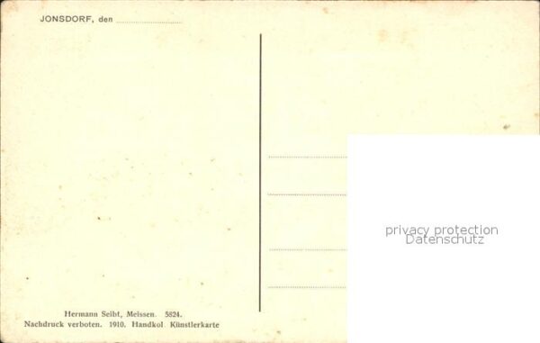 Jonsdorf Panorama Landschaft Handkolorierte Küns – Bild 2