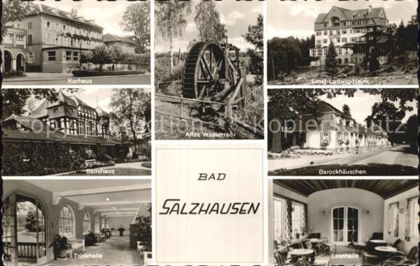 Bad Salzhausen Kurhaus Badehaus Trinkhalle Altes Wasse