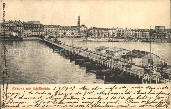 Koblenz Rhein Schiffbrücke