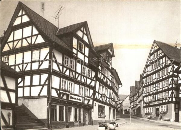 Homberg Efze Fachwerkhäuser am Marktplatz