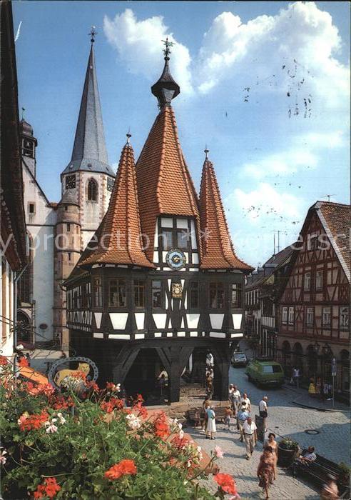 Michelstadt Rathaus aus dem Jahre 1484 Altstadt Fac