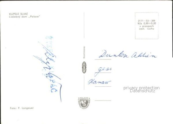 Kupele Sliac Liecebny dom Palace Kurhaus – Bild 2