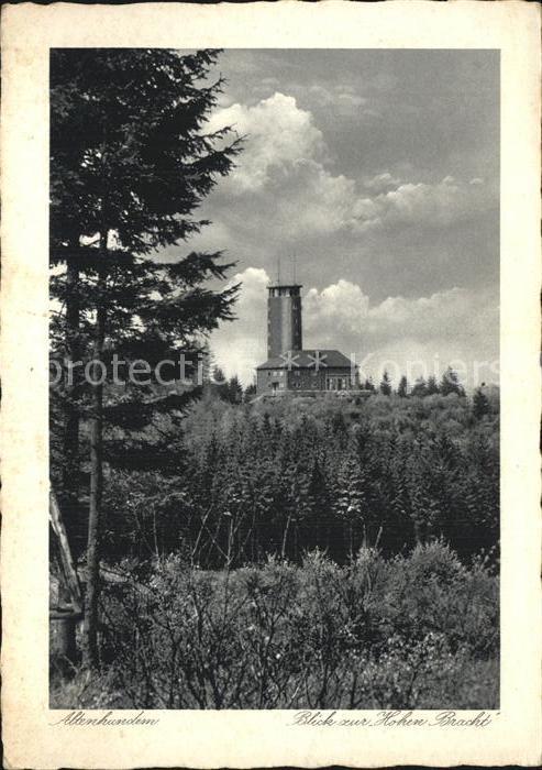 Kirchhundem Aussichtsturm Gaststätte Hohe Bracht