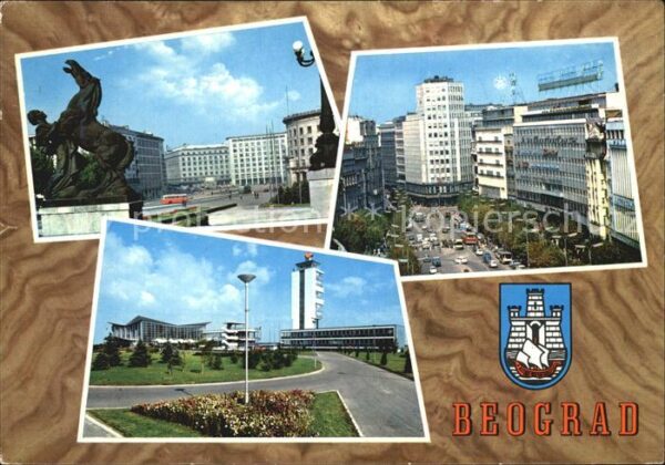 Beograd Belgrad Platz Denkmal Innenstadt Moderne Gebäud