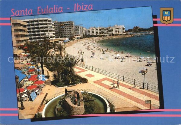 Santa Eulalia del Rio Hotelanlage Swimming Pool Strand Promen
