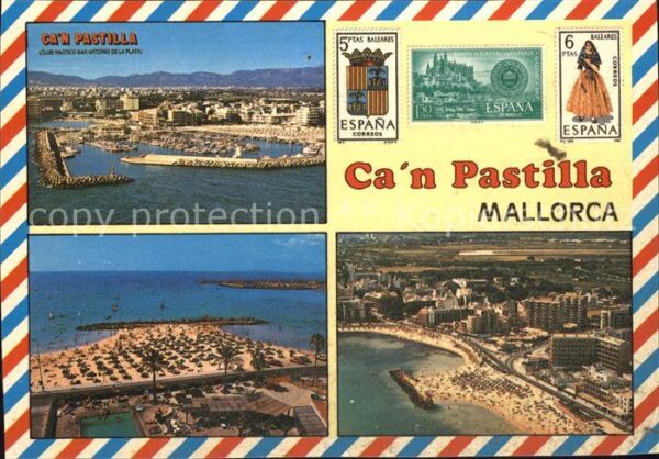 Can Pastilla Palma de Mallorca Hafen Strand Hotelanlagen Swimming Pool