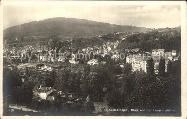 Baden-Baden Blick von Leopoldshöhe