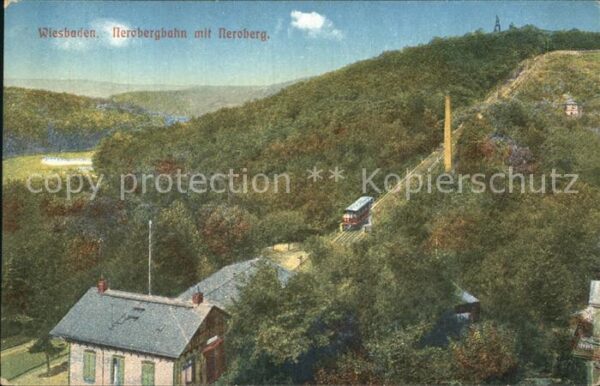 Wiesbaden Nerobergbahn mit Neroberg