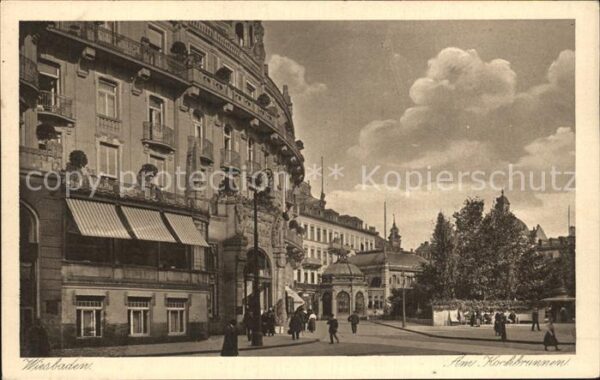 Wiesbaden am Kochbrunnen