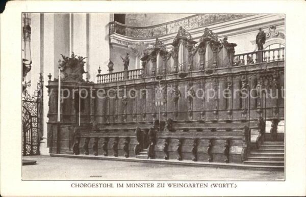 Weingarten Baden Chorgestühl im Münster