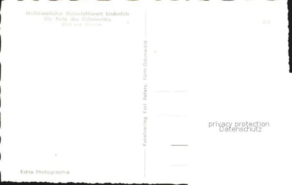 Lindenfels Odenwald Blick von Westen – Bild 2