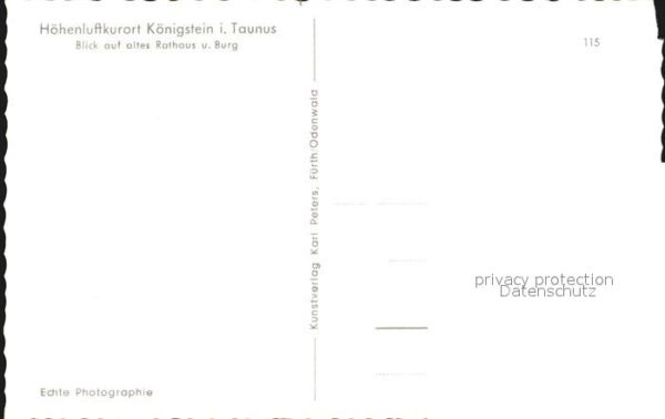 Koenigstein Taunus altes Rathaus und Burg – Bild 2