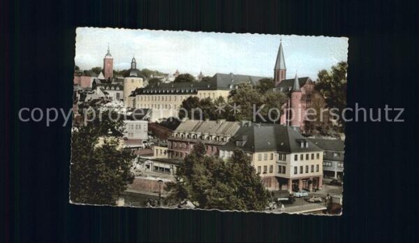 Siegen Westfalen Siegbrücke Unteres Schloß und Martiniki