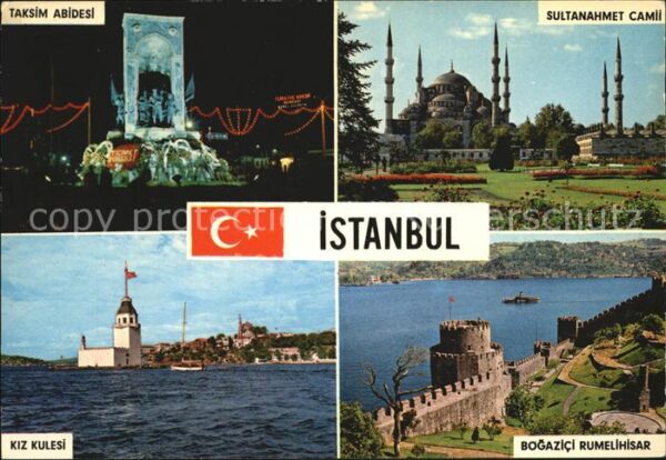 Istanbul Constantinopel Kiz-Kulesi Sultanahmet-Camli