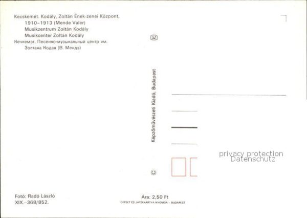 Kecskemet Zoltan Enek-Zenei-Központ – Bild 2