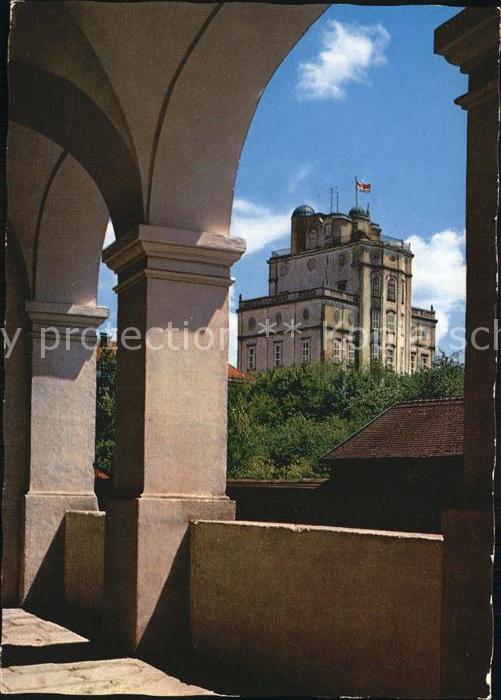 Kremsmuenster Arkaden mit Sternwarte Stift