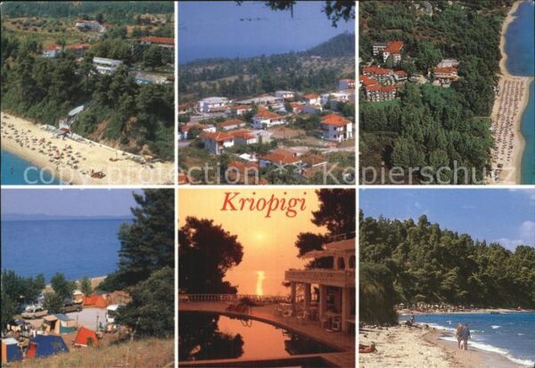Chalkidiki Halkidiki Kriopigi Strände Camping