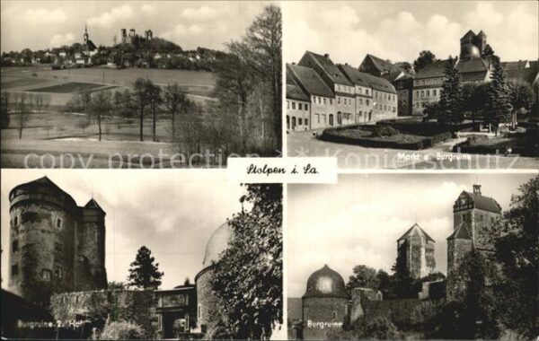 Stolpen Panorama Markt Burgruine Details