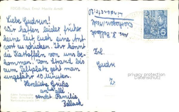 Dierhagen Ostseebad FDGB Haus Ernst Moritz Arndt Details – Bild 2