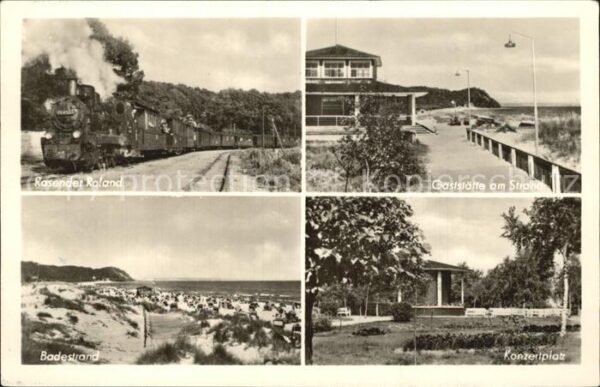 Baabe Ostseebad Ruegen Rasender Roland Strand Gaststätte Bades