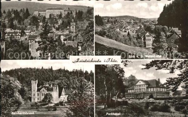 Friedrichroda Teilansicht Blick von der Waldstrasse R
