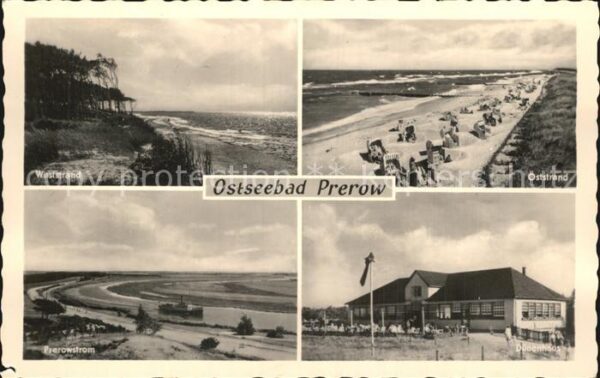 Prerow Ostseebad West und Oststrand Prerowstrom Dünenhau