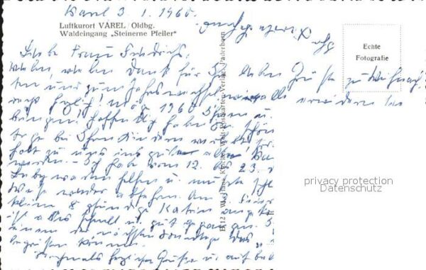 Varel Jadebusen Waldeingang Steinerne Pfeiler – Bild 2