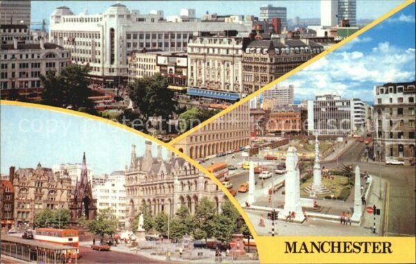 Manchester Piccadilly Albert Square St Peters Squa