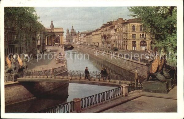 Leningrad St Petersburg Brücke Kanal