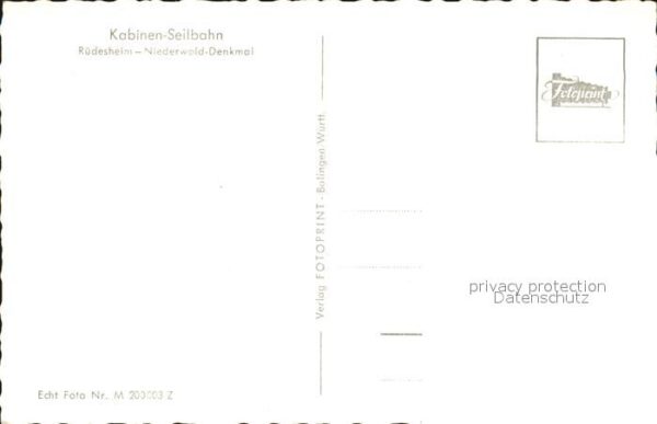 Ruedesheim Rhein Kabinen Seilbahn Niederwald Denkmal – Bild 2