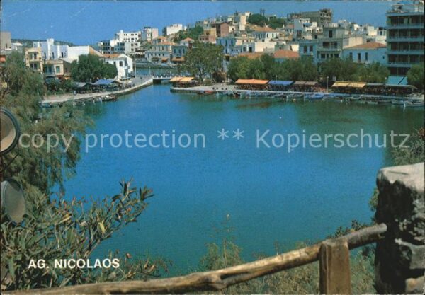 Agios Nikolaos Kreta Teilansicht Stadtblick