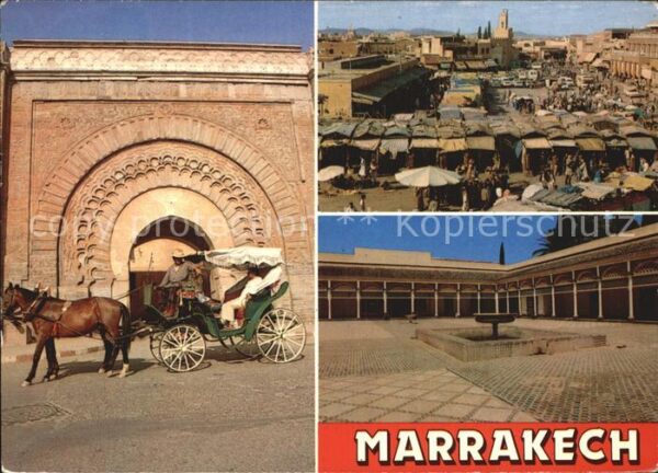 Marrakech Marrakesch Bab Agnaou La Place Jamaa El Fna Palais