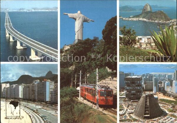 Rio de Janeiro Costa e Silva Bridge Lemes Beach Corcov