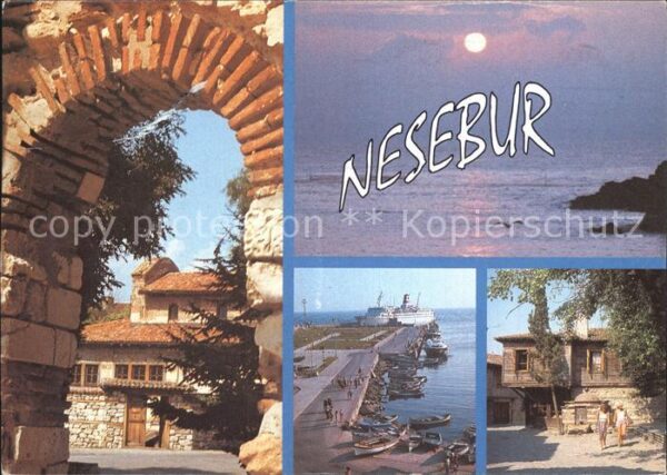 Nessebar Nessebyr Nessebre Dorfmotive Hafenpartie