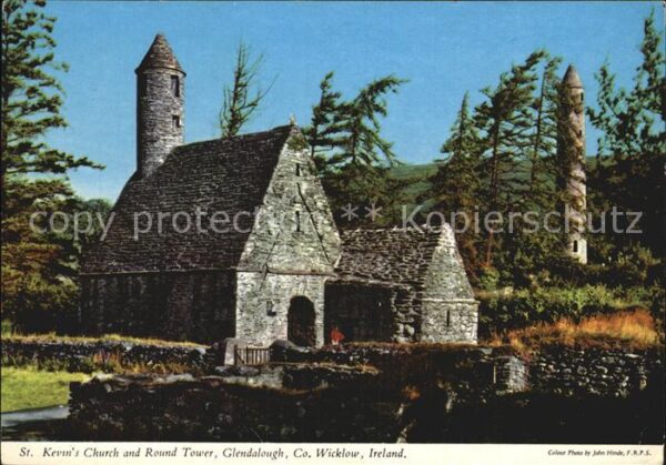 Glendalough St Kevins Church and Round Tower