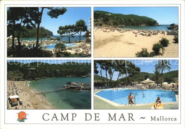 Camp de Mar Camping Strand Seebrücke Swimmingpool