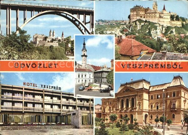 Veszprem Brücke Schloss Hotel Gebäude