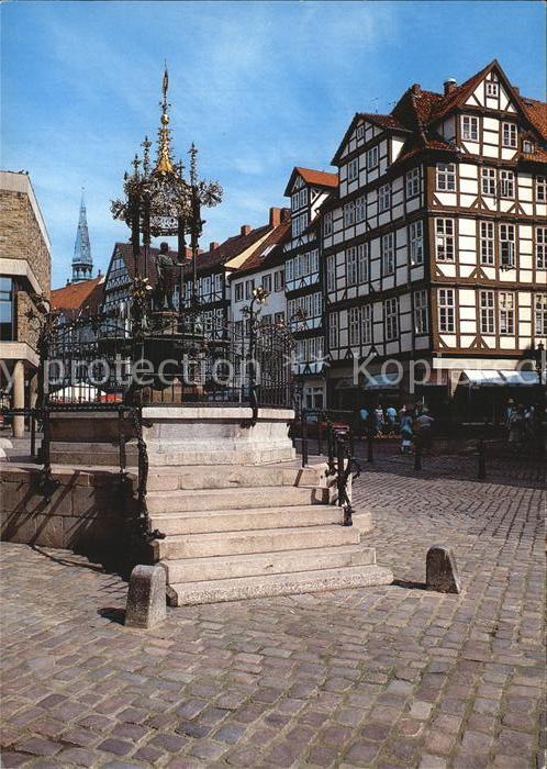 Hannover Der Oskar Winter Brunnen Altstadt