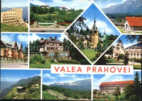 Valea Prahovei Orts und Teilansichten Kirche Hotel Ber