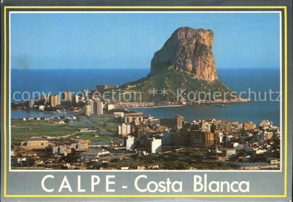 Calpe Costa Blanca Luftbild