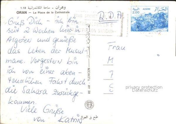 Oran Algerie Platz Kathedrale – Bild 2