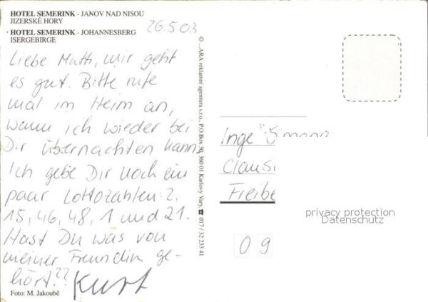 Jizerske hory Hotel Semerink – Bild 2
