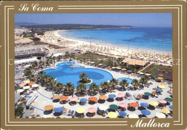Mallorca La Coma Strand Pool Meer
