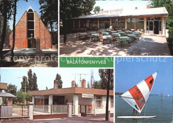 Balatonfenyves Kirche See Surfer