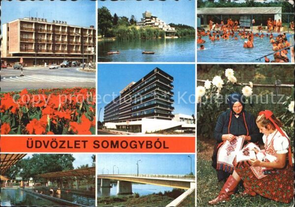 Plattensee Komotat Somogy Schwimmbad Folklore Stad