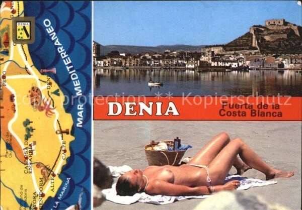 Denia Puerta de la Costa Blanca Panoramakarte